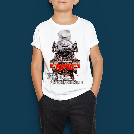 Flying Scotsman – Steam Locomotive Illustration Tシャツ
