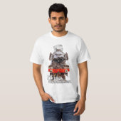 Flying Scotsman – Steam Locomotive Illustration Tシャツ (正面フル)