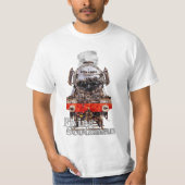 Flying Scotsman – Steam Locomotive Illustration Tシャツ (正面)
