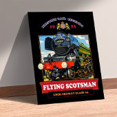 Flying Scotsman Steam Locomotive Vintage Poster ポスター