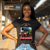Flying Scotsman Steam Locomotive Vintage Poster Tシャツ