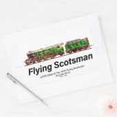 Flying Scotsman Steam Train English Locomotive  長方形シール (封筒)