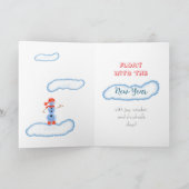 Flying snowman カード (内部)