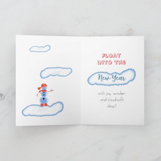 Flying snowman カード (内部)