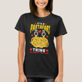 Flying Spaghetti Monster FSM It's A Pastafari Thin Tシャツ (正面)