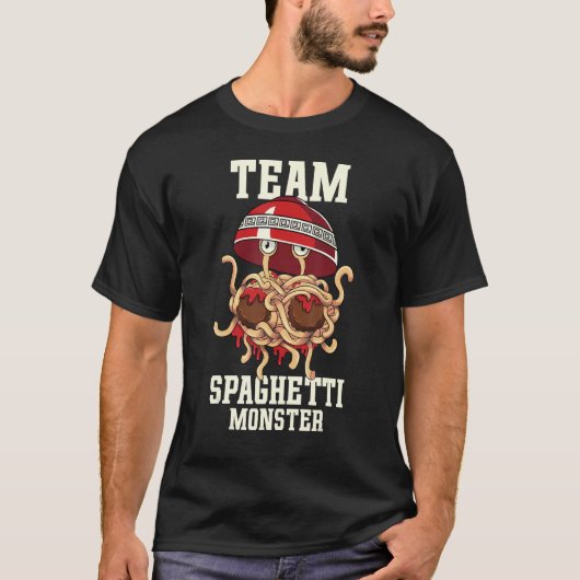 Flying Spaghetti Monster FSM Team Spaghetti Monste Tシャツ (正面)