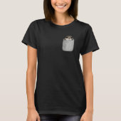 Flying Squirrel Faux Pocket Animal Rescue Tシャツ (正面)