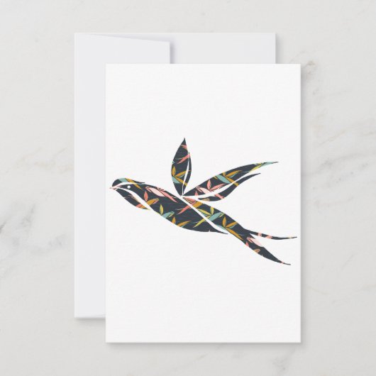 Flying swallow 招待状 (正面)