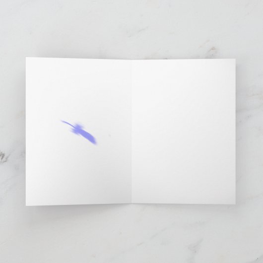 Flying Swans Minimalist Fantasy Birt Art Blank カード (内部)