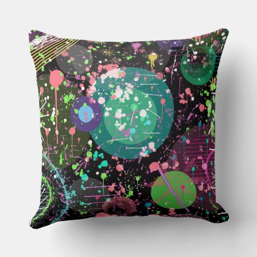 Flying Through Space: A Maximalist Abstract  クッション (裏面)