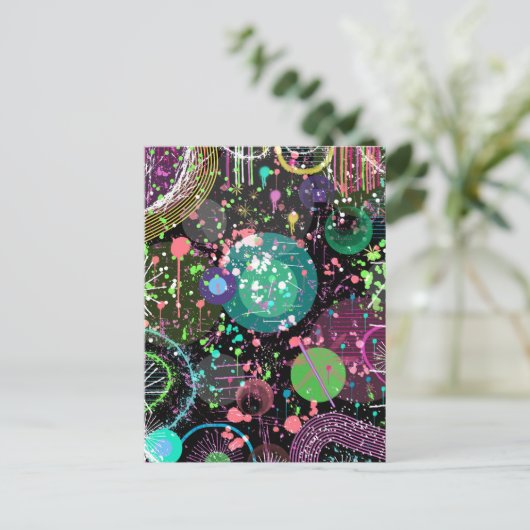 Flying Through Space: A Maximalist Abstract  ポストカード (スタンド正面)
