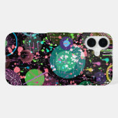 Flying Through Space: A Maximalist Abstract  iPhoneケース (裏面横)