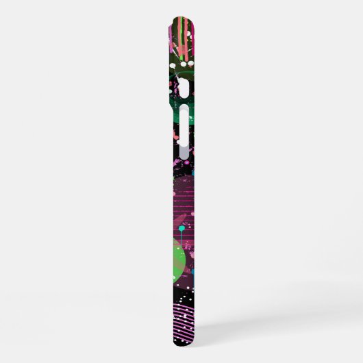 Flying Through Space: A Maximalist Abstract  iPhoneケース (左側面)