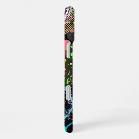 Flying Through Space: A Maximalist Abstract  iPhoneケース (右側面)