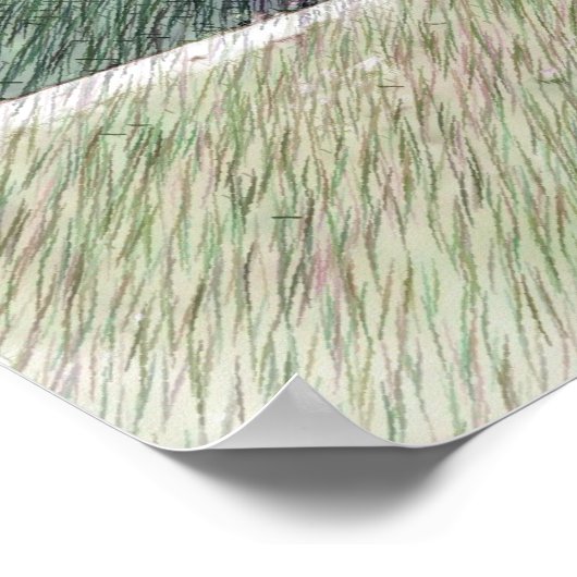 Flying Tiger - P-40 Drawing ポスター (角)