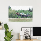 Flying Tiger - P-40 Drawing ポスター (ホームオフィス)