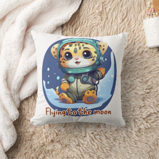 Flying to the moon クッション (ブランケット)
