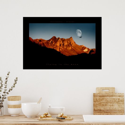 flying to the moon ポスター (キッチン)