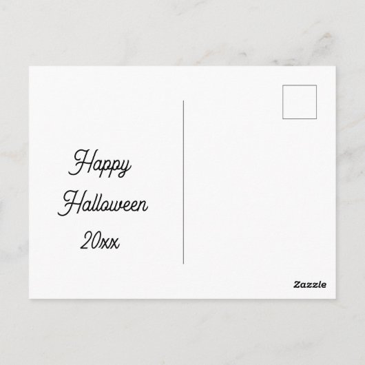 Flying Together - Personalized Halloween ポストカード (裏面)