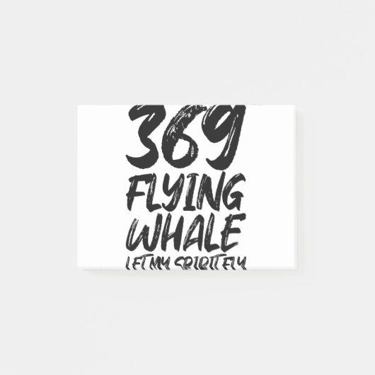 Flying Whale 369, Let my spirit fly ポストイット (正面)