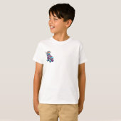Flying Winged Retro Roller Skate Kids Tシャツ (正面フル)