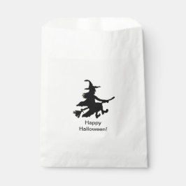 Flying Witch - イエロー - ハッピーハロウィン - パーティーグッズ袋 フェイバーバッグ