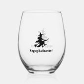 Flying Witch ステムなしワイングラス (裏面)