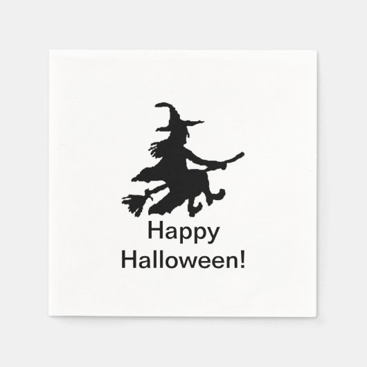 Flying Witch - ハッピー ハロウィン - スタンダードカクテルナプキン (正面)