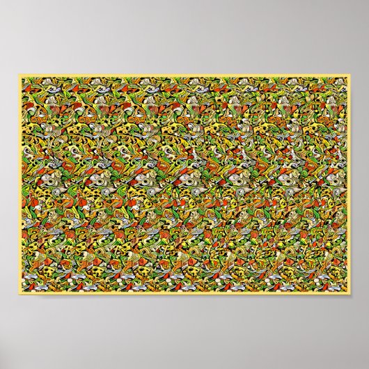 Flying Witch and her Cat - Hidden 3D print ポスター (正面)