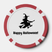 Flying Witch Black & White Checkered ポーカーチップ (裏面)