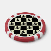 Flying Witch Black & Yellow Checkered Poker Chips ポーカーチップ (シングル)