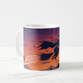 Flying Witch Mug | Classic Halloween Coffee Cup コーヒーマグカップ (正面左)