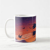 Flying Witch Mug | Classic Halloween Coffee Cup コーヒーマグカップ (左)