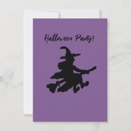 Flying Witch on Purple 招待状