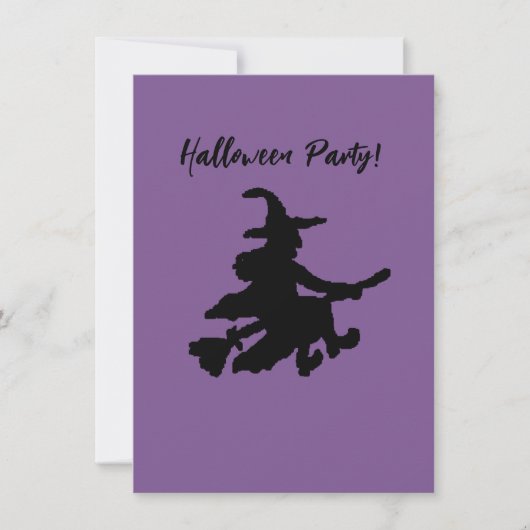 Flying Witch on Purple 招待状 (正面)