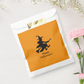 Flying Witch - Orange -Happy Halloween - Favor Bag フェイバーバッグ (封をした状態)