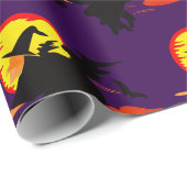 Flying Witch  with full moon   ラッピングペーパー (ロールコーナー)