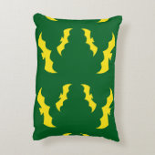 Flying Yellow Halloween Bats アクセントクッション (裏面(縦))