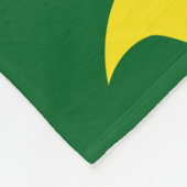 Flying Yellow Halloween Bats フリースブランケット (角)