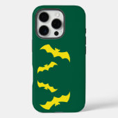 Flying Yellow Halloween Bats Case-Mate iPhoneケース (裏面)