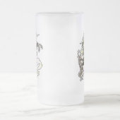 Flynnのタータンチェックのユニコーン フロストグラスビールジョッキ (中央)