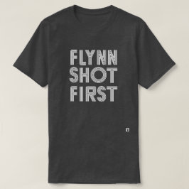 Flynnは最初の白を撃ちました Tシャツ