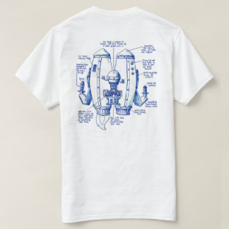 Flyology Jetpackの青写真 Tシャツ