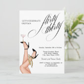 Flyrty Thirty High Heels Cocktail  30th  招待状 (スタンド正面)