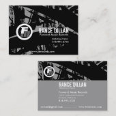 FMのグランジな名刺のテンプレート 名刺 (正面/裏面)