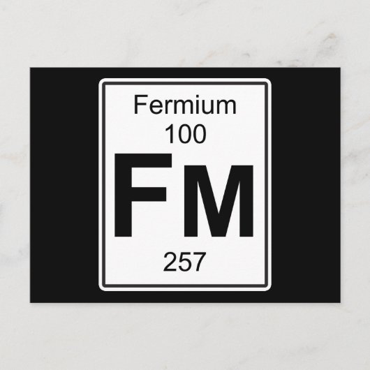 Fm – フェルミウム ポストカード (正面)