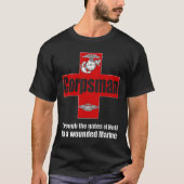 FMF 8404 Navy Corpsman Tシャツイーグルグローブいかり。 Tシャツ (正面)