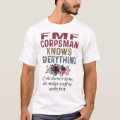 Fmf Corpsman Knows Everything Tシャツ (正面)