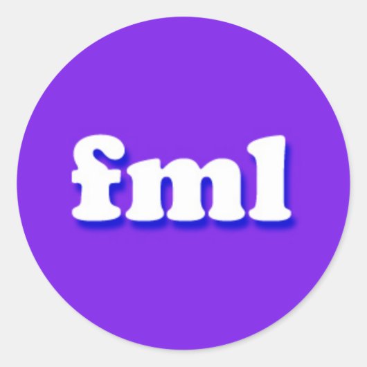 fmlインターネット文字メッセージフレーズ ラウンドシール (正面)