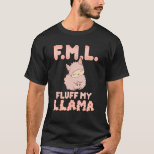 FMLフラフマイラマTシャツピンクアルパおもしろいカフラフ Tシャツ